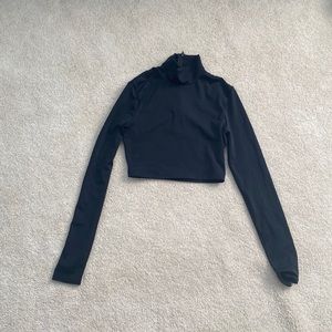 Black turtle neck going out top